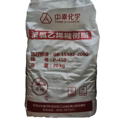 Zhongtai P450ポリ塩化ビニールの樹脂ののりの等級の原料の泡立つプロダクト