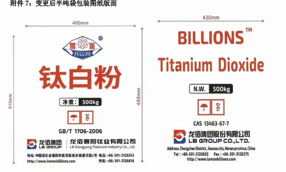 R-996 製チーナ製のルチールチタン二酸化チオ2 塗料,コーティング,白色色素に使用
