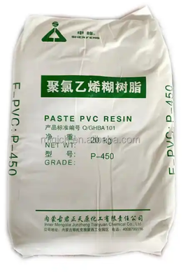 Junzheng P-450 K 値 65 の低揮発分と制御可能なペースト粘度を備えたペーストグレード PVC 樹脂