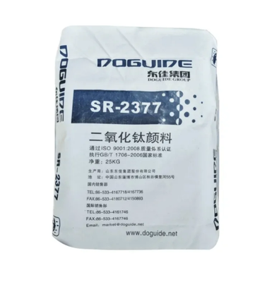 DOGUIDE SR-2377 高白度と優れた水分散性のためにZr-Al無機コーティング付きのルチールチタン二酸化物
