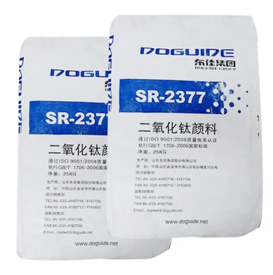 DOGUIDE SR-2377 高白度と優れた水分散性のためにZr-Al無機コーティング付きのルチールチタン二酸化物
