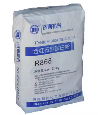 Bluestar Yuxing R868 高着色強度と低溶解塩度のためのZr-Al無機コーティング付きのルチールチタン二酸化物
