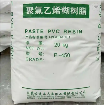 低揮発性,不浄性粒子少量,中程度のポリメリゼーション度を有するJunzheng P-450 PVCペスト樹脂