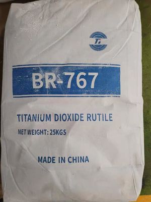 BR-767 ルチールチタン二酸化物 TiO2 シアル複合コーティング付きピグメント,高ルチール変換 ≥98.5%,粒子サイズ 0.22-0.28μm
