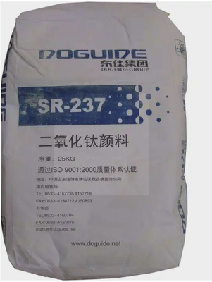 SR-237 水性コーティングシステムにおける高い隠れ力のためのシリコン・アルミアンオーガニックコーティング付きのルチルチタン二酸化物